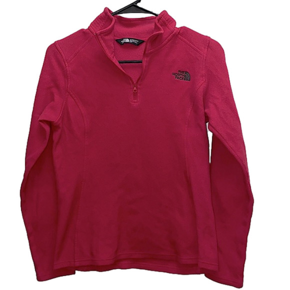 The north face quarter zip long sleeve pullover sweatshirt size small - Picture 1 of 9